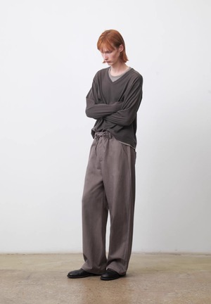 DECESOLO 26AW リラックスフィット イージーワイドパンツ