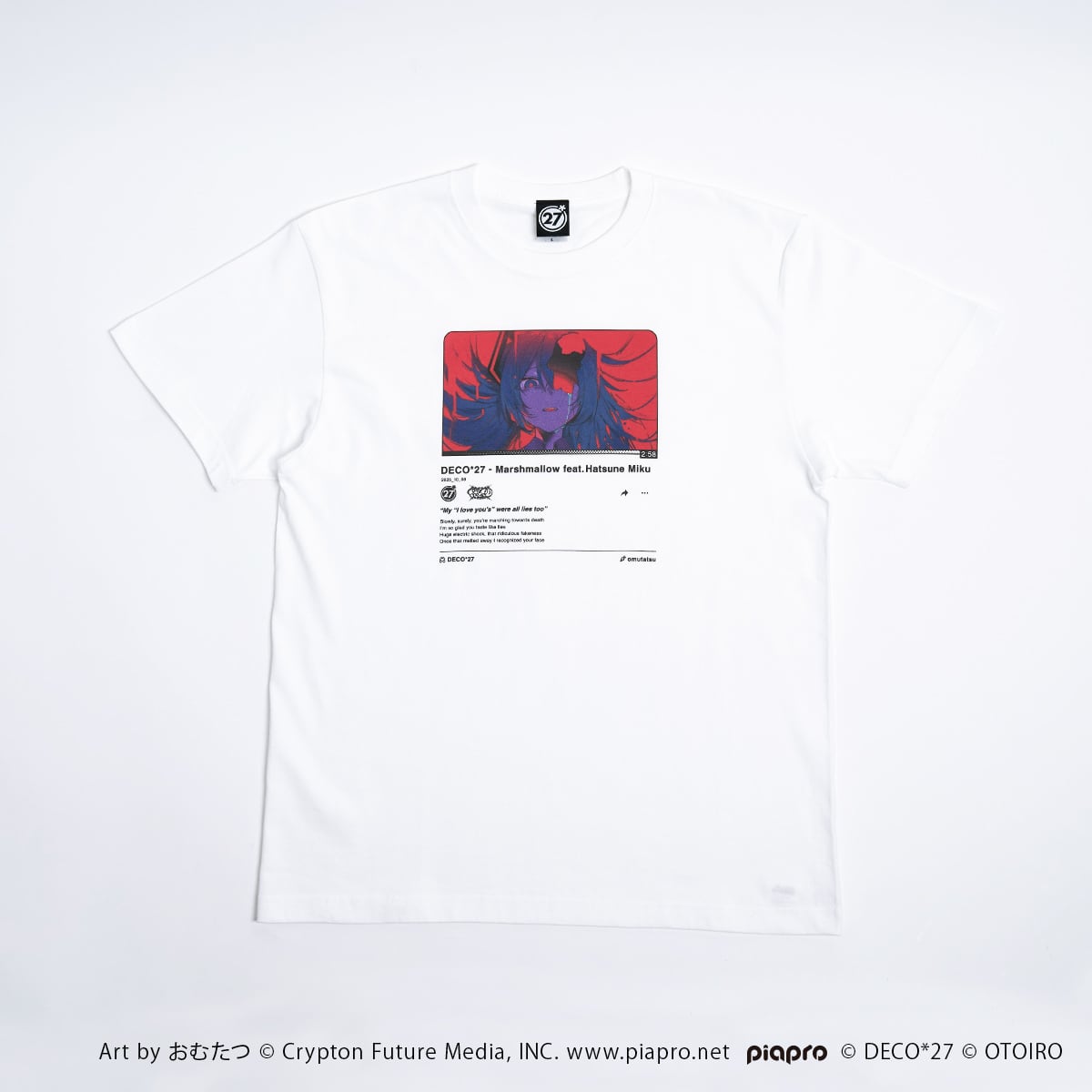 マシュマロ】サムネイルTシャツ / ホワイト【予約対象商品】 | OTOIRO
