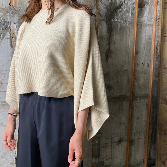 HYKE【ハイク】 C/C KNIT THERMAL PONCHO (11280/OATMEAL SIZE:F).