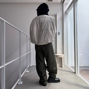 2025くしゅモック指穴knit/オフホワイト