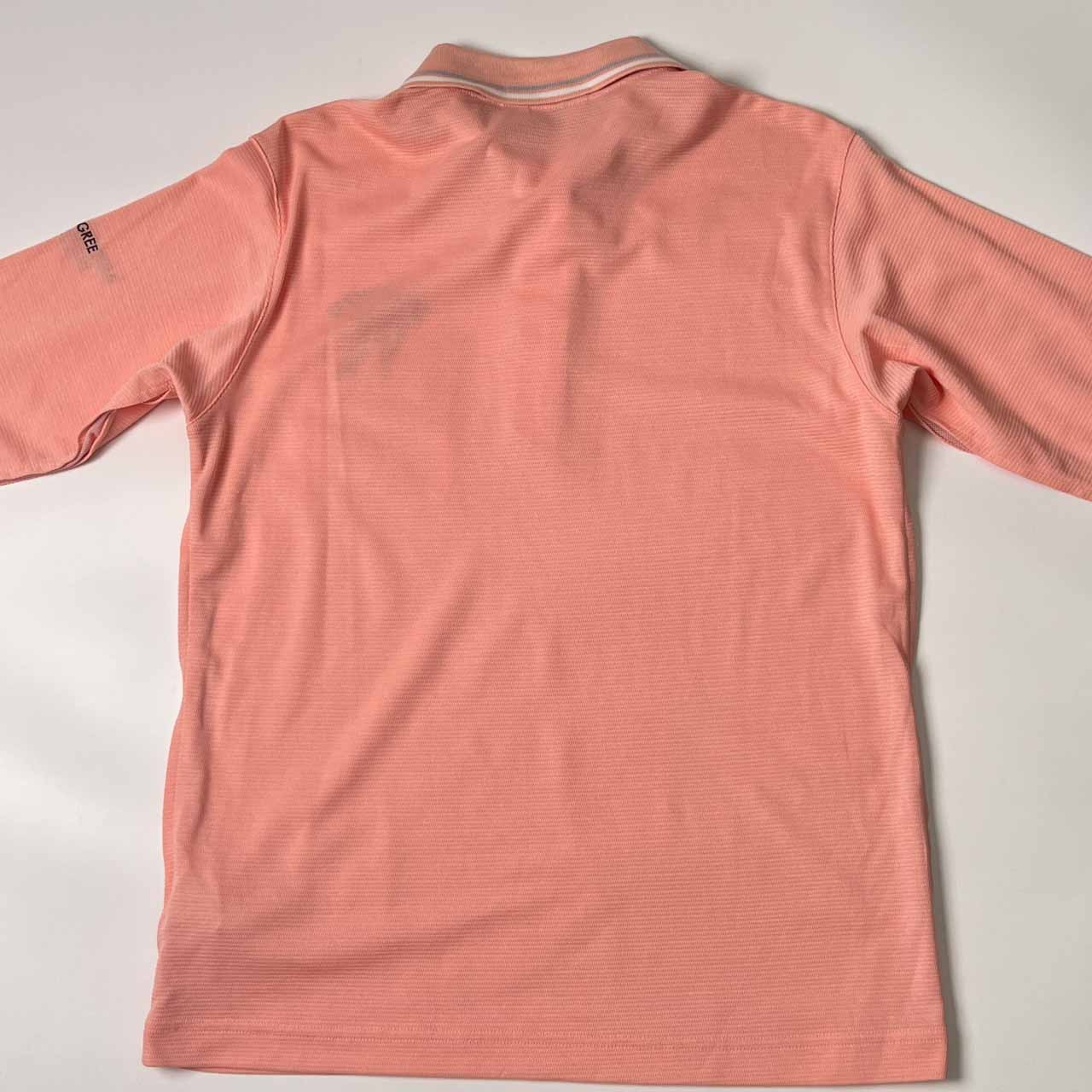 adabat アダバット 刺繍デザイン 長袖 ポロシャツ 48/ピンク メンズ ゴルフ