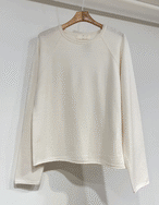 【SALE】Merino wool 100% Simple Knit_２colorsのみ
