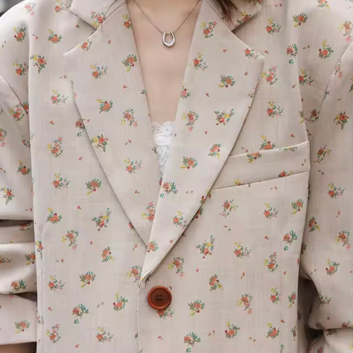 flower tailored jacket
