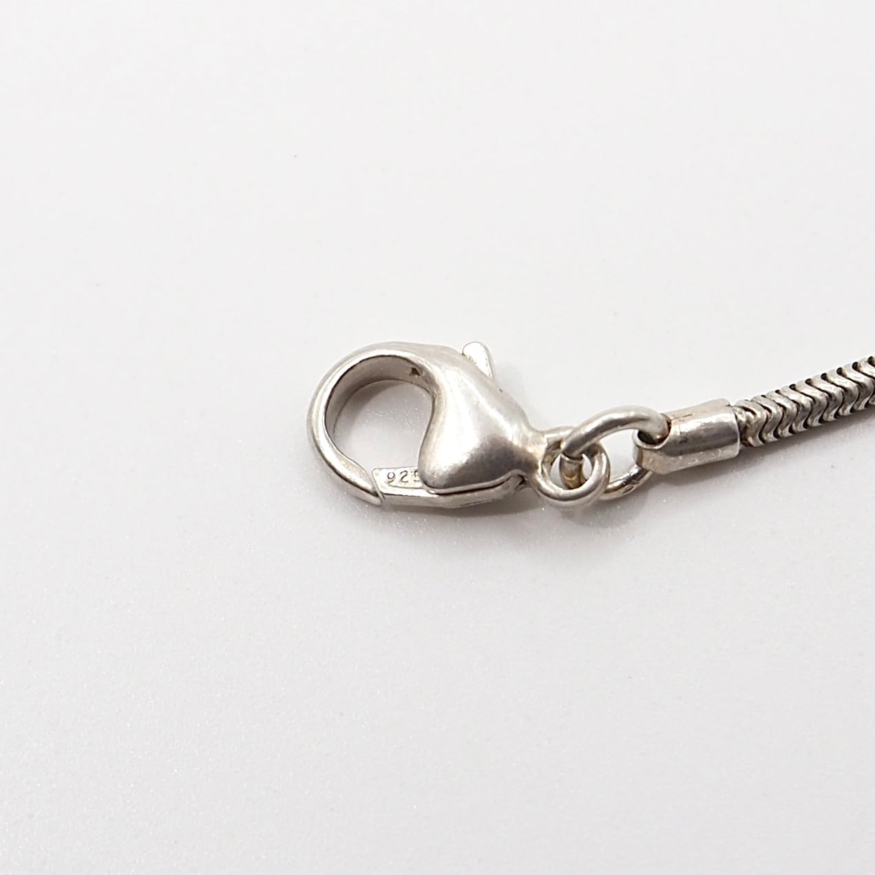 Tiffany&Co. スネークチェーン ハート コンビ ネックレス シルバー925