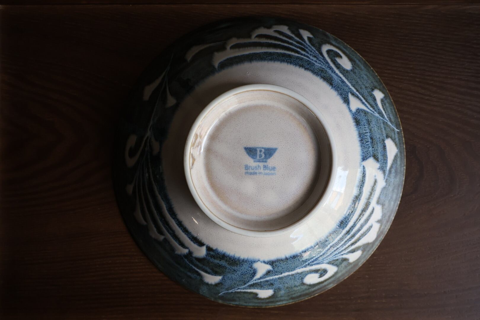 美濃焼 Brush Blue ブラッシュブルー サラダめん鉢 唐草 | うつわ通販