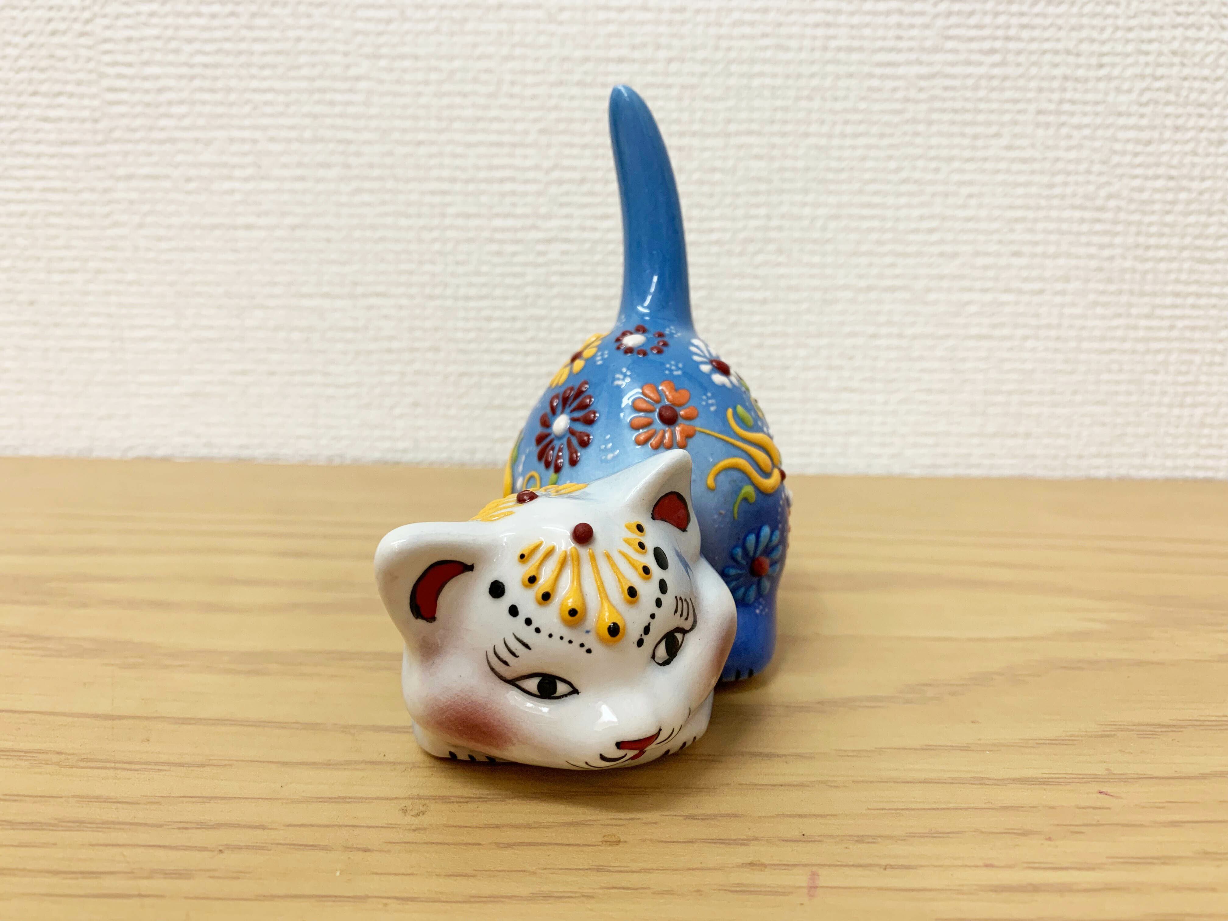トルコ製 キャフタヤの陶器猫 C | 猫本サロン 京都三条サクラヤ