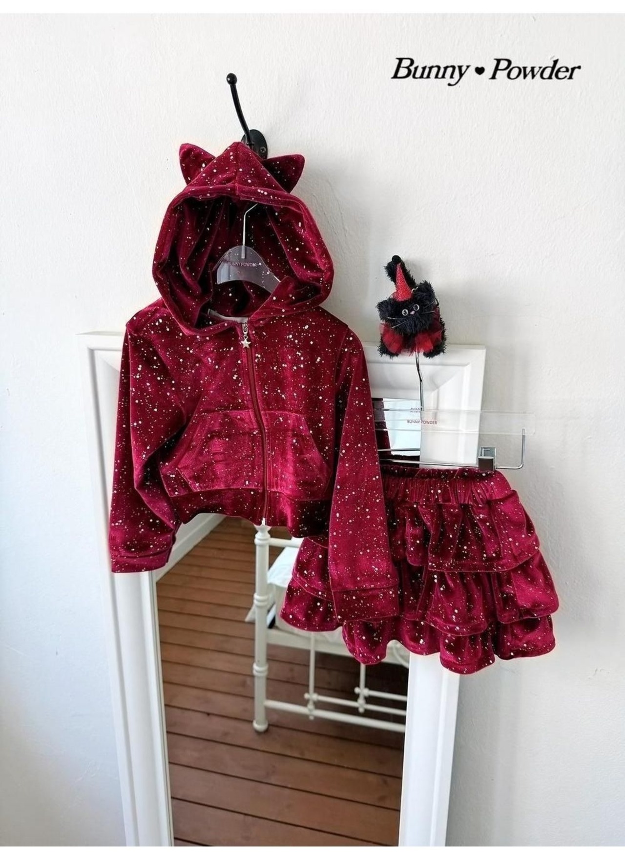 韓国子供服 / 26winter / BUNNYPOWDER / ホリデースカート / キッズ / 冬服 *S~4XL*