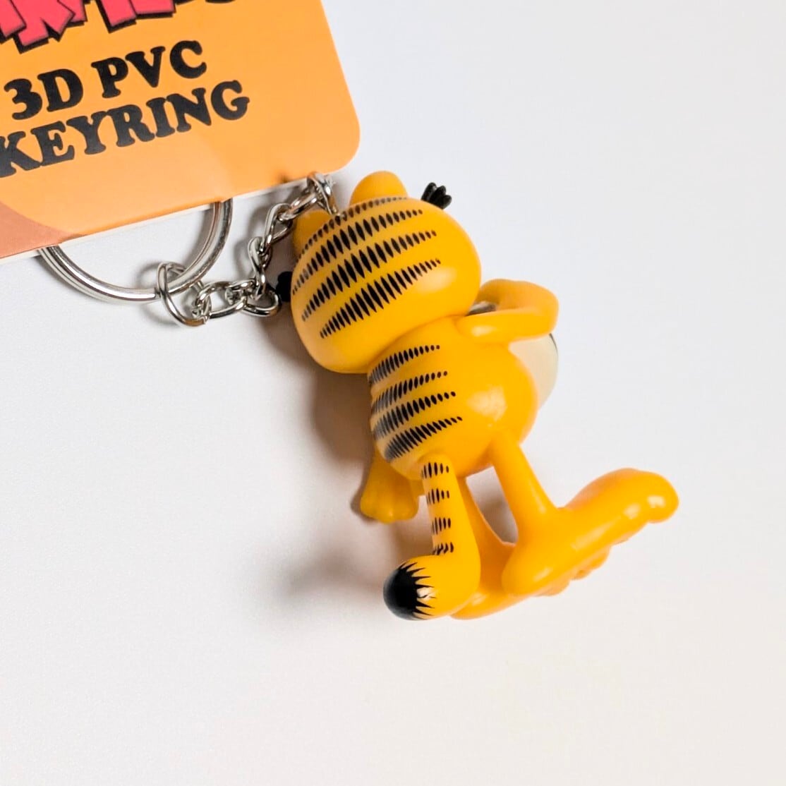 【 Garfield ( ガーフィールド ) 】 3D PVCキーホルダー 『 ムシャムシャ♡ 』 〚アメリカン雑貨 アメトイ〛