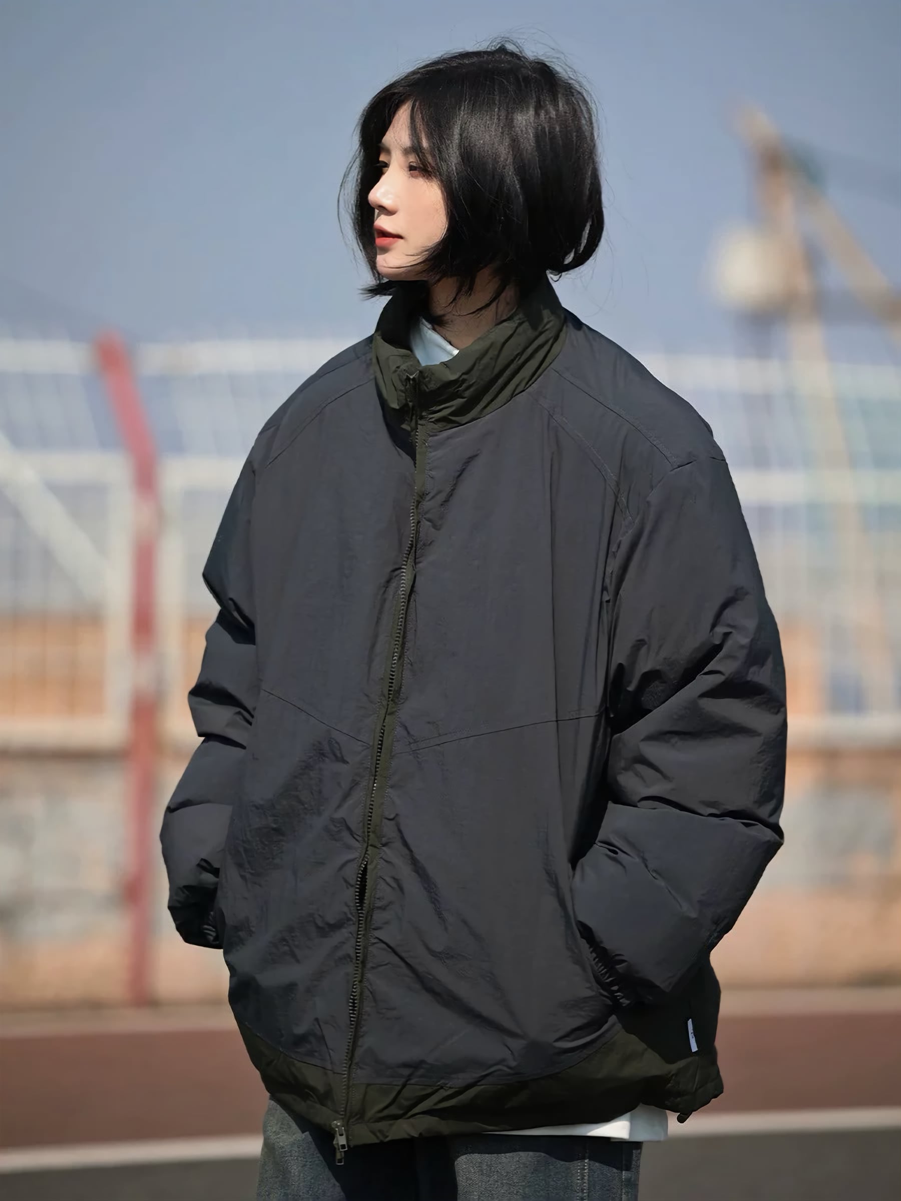 スタンドカラーパディングジャケット / Stand Collar Padded Jacket