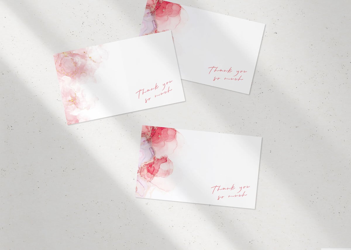 サンキューカード　ショップカード　印刷｜インクアート【n-017】