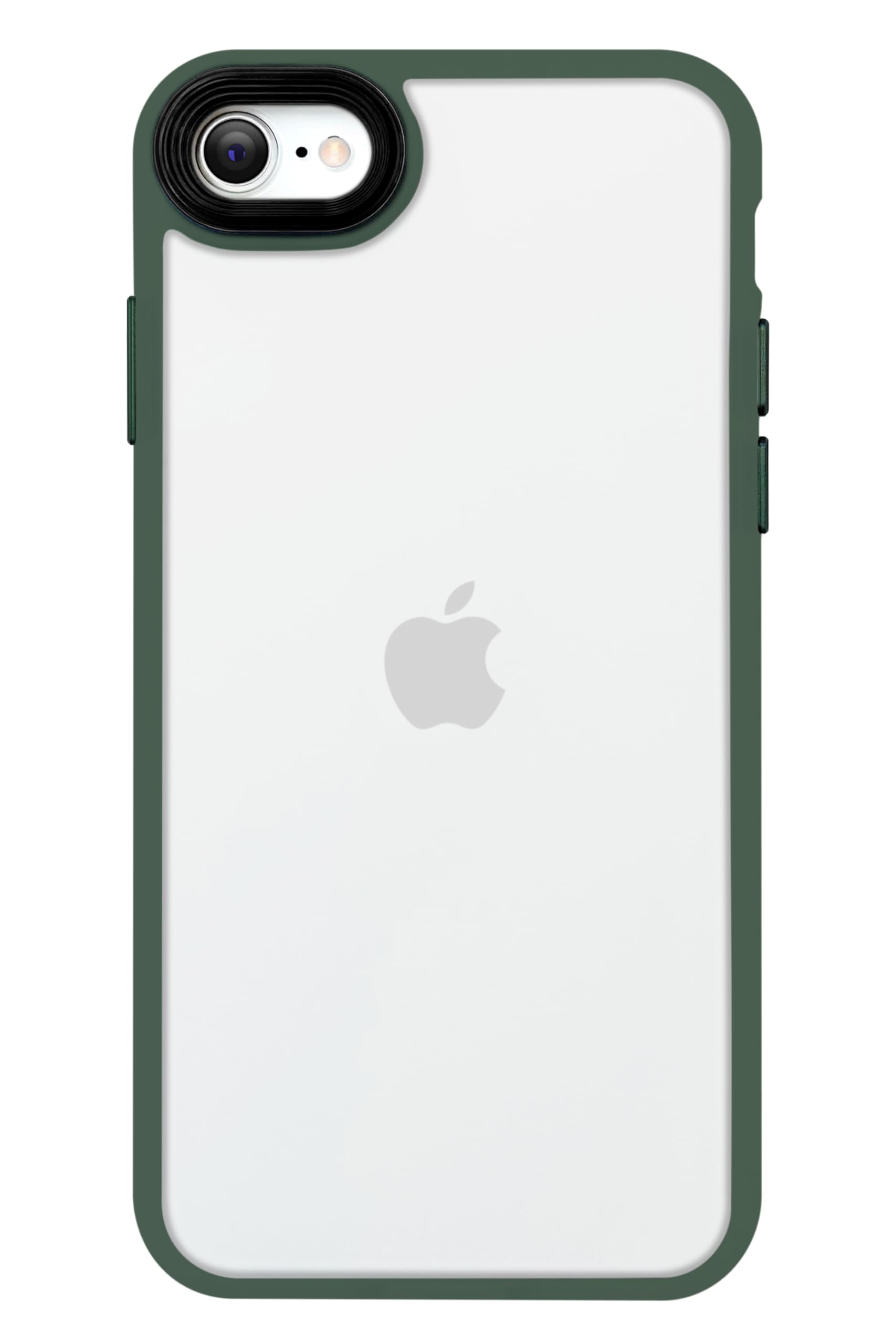 MINTY iPhoneSE 第3世代 第2世代 iPhone8 iPhone7 用 ケース マットクリア 半透明 フォレストグリーン