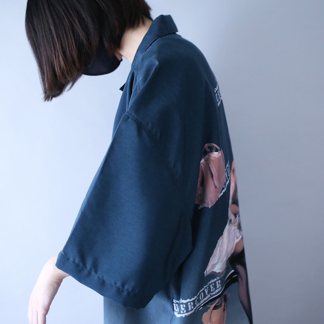 good woman back printed design over silhouette h/s shirt