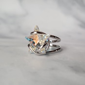 【即納】STAR -anelli- small ◆Rhodium