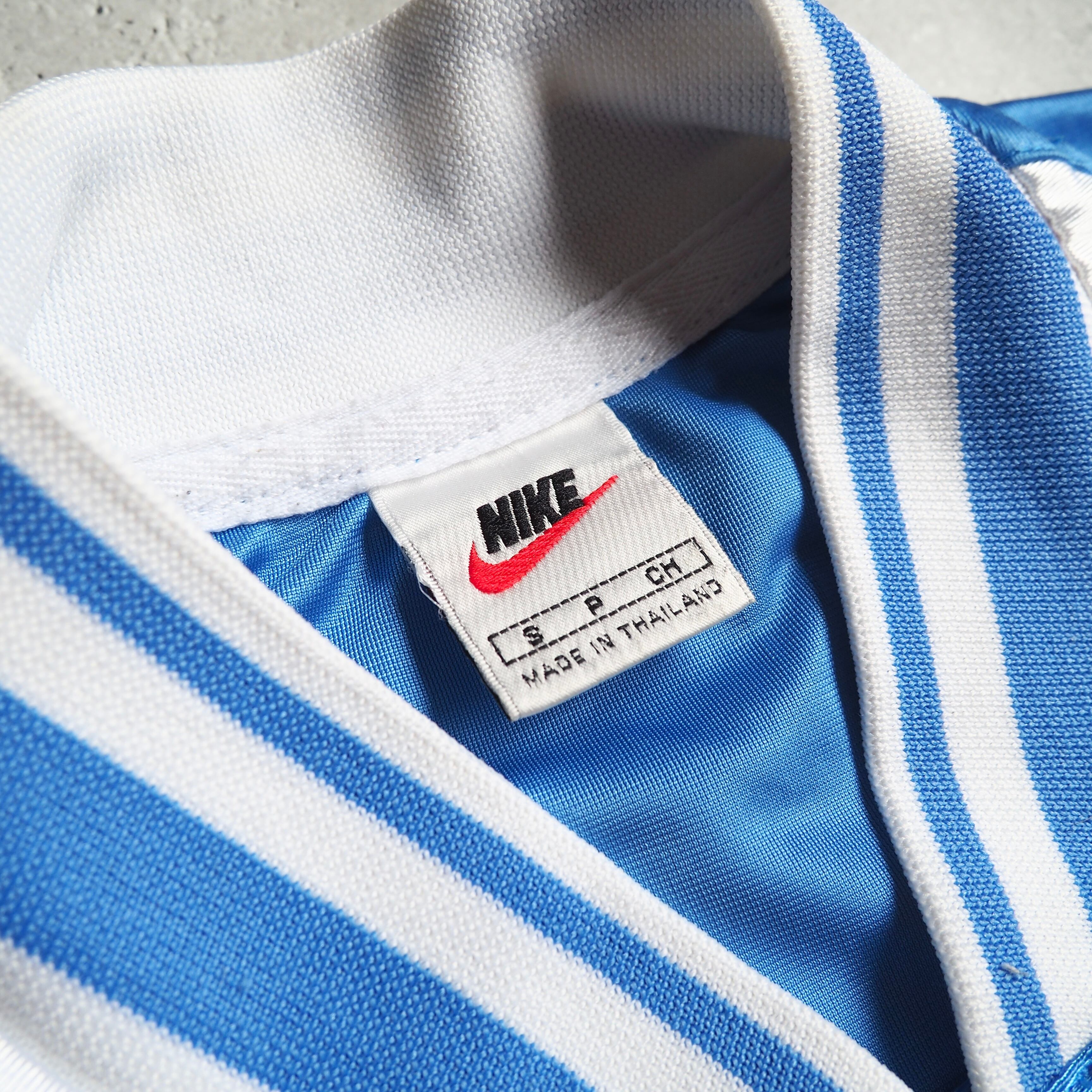 2000s ” NIKE ” Light Blue × White Bi color Game shirt