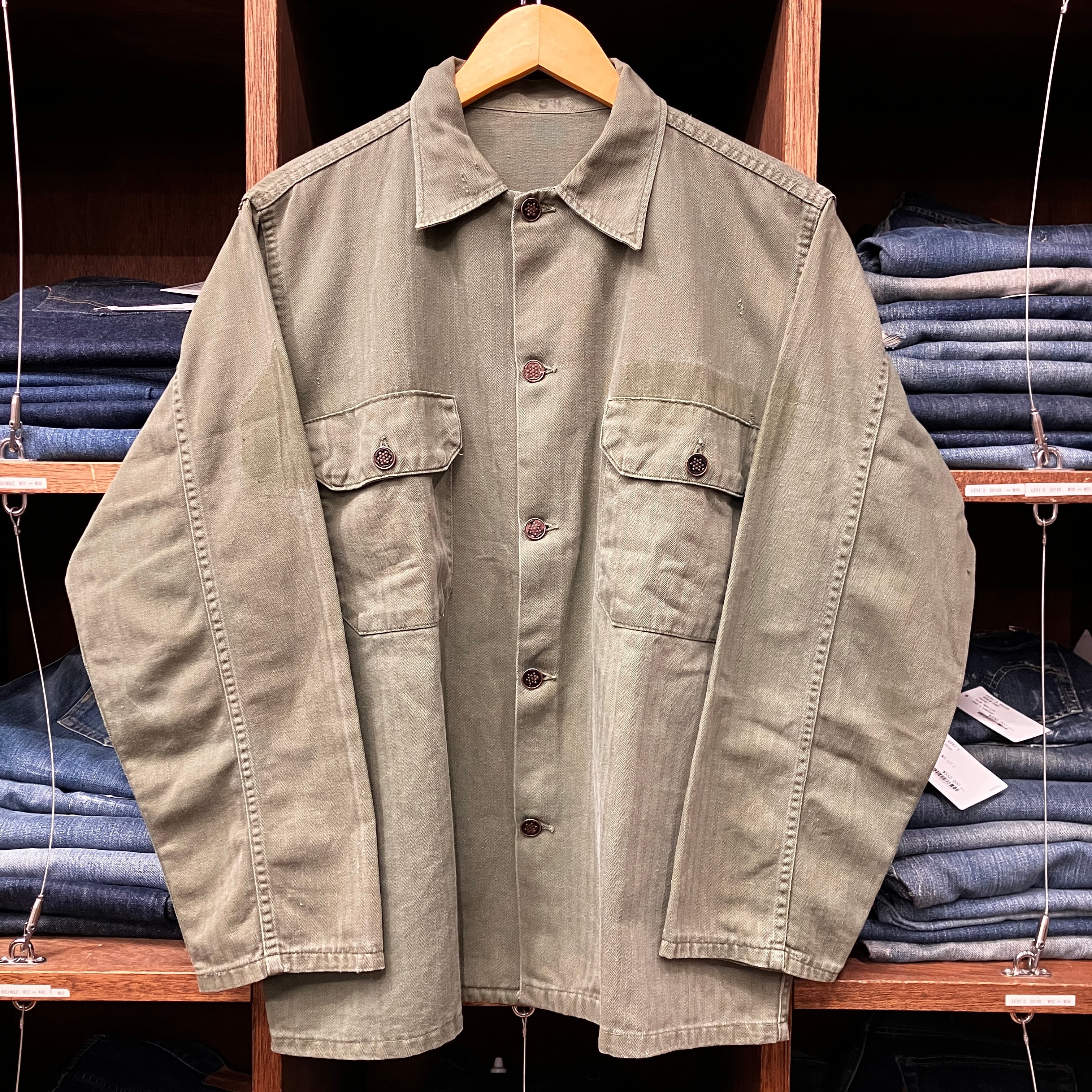 ①1940'S US ARMY HBT UTILITY JACKET | safarionline