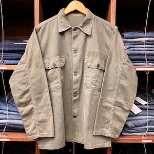 ①1940'S US ARMY HBT UTILITY JACKET