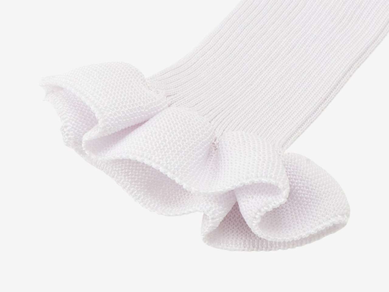 UMILE Yarn FRILL CUFFS / WHITE