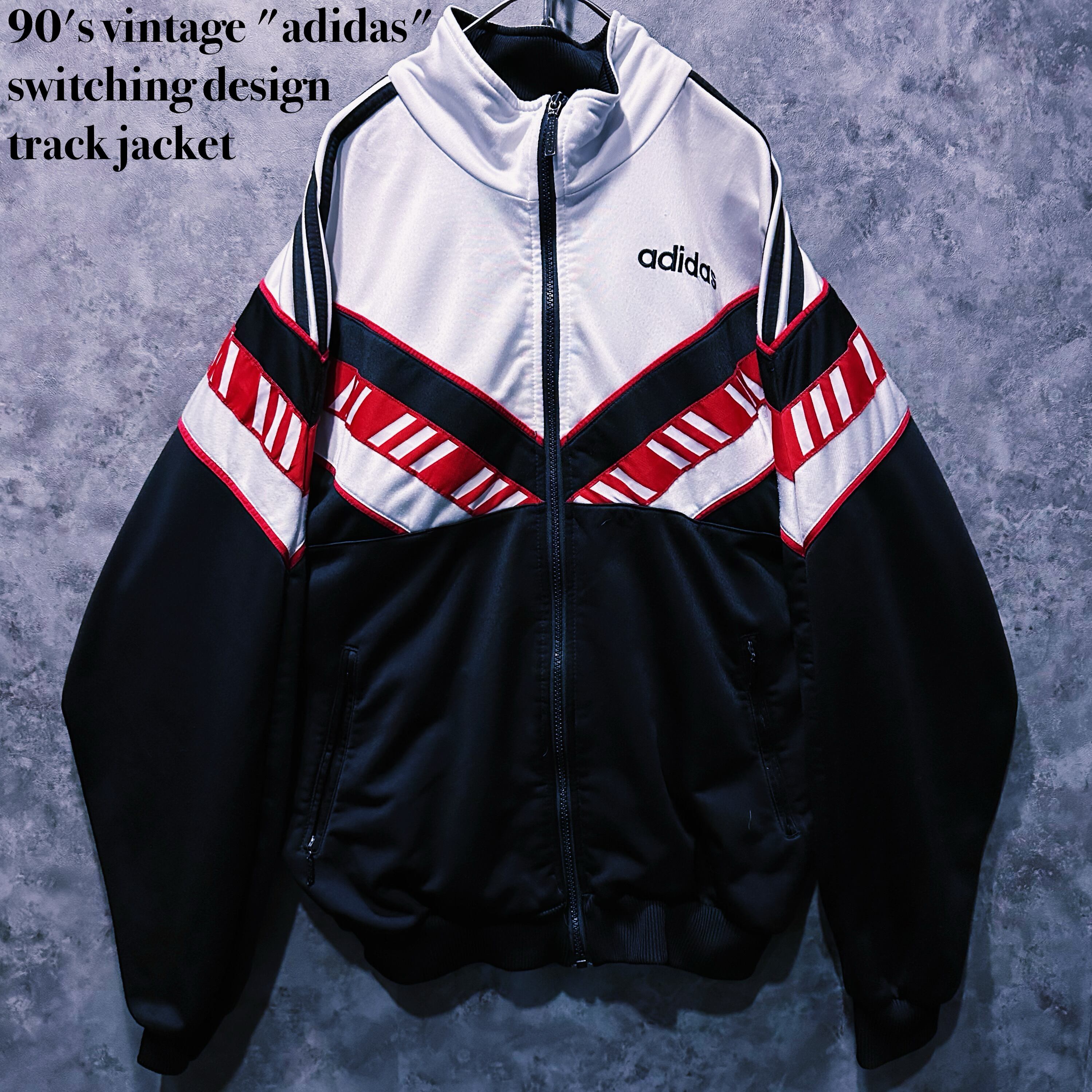 【doppio】90's vintage "adidas" switching design track jacket