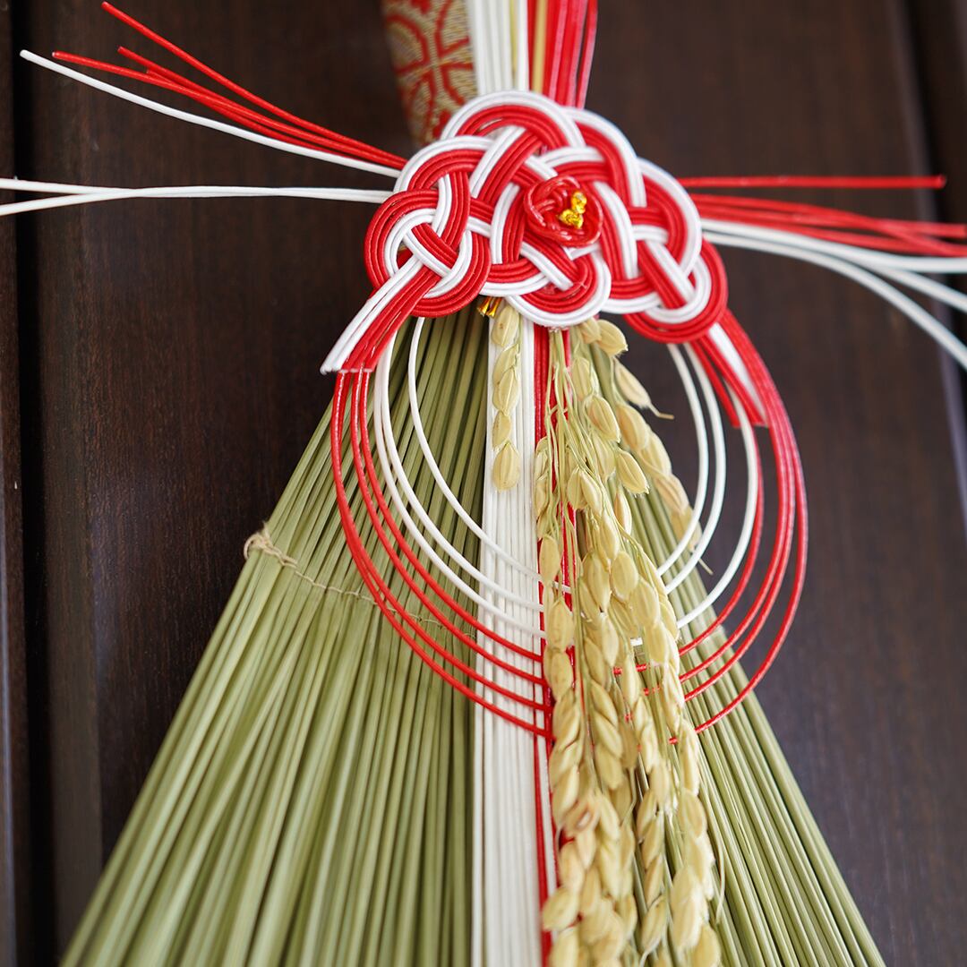 560200100 正月飾り 水引 しめ縄 壁掛け メゾンブランシュ MAISON