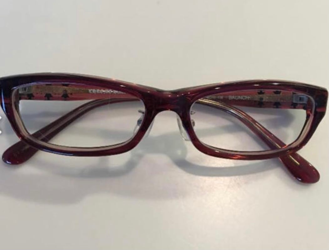 【美品】クロムハーツ HOT TOOL メガネ メタリック パープルブラウン 美品】クロムハーツ HOT TOOL メガネ メタリック パープルブラウン