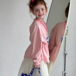 春アリスプリントくびれトレーナー