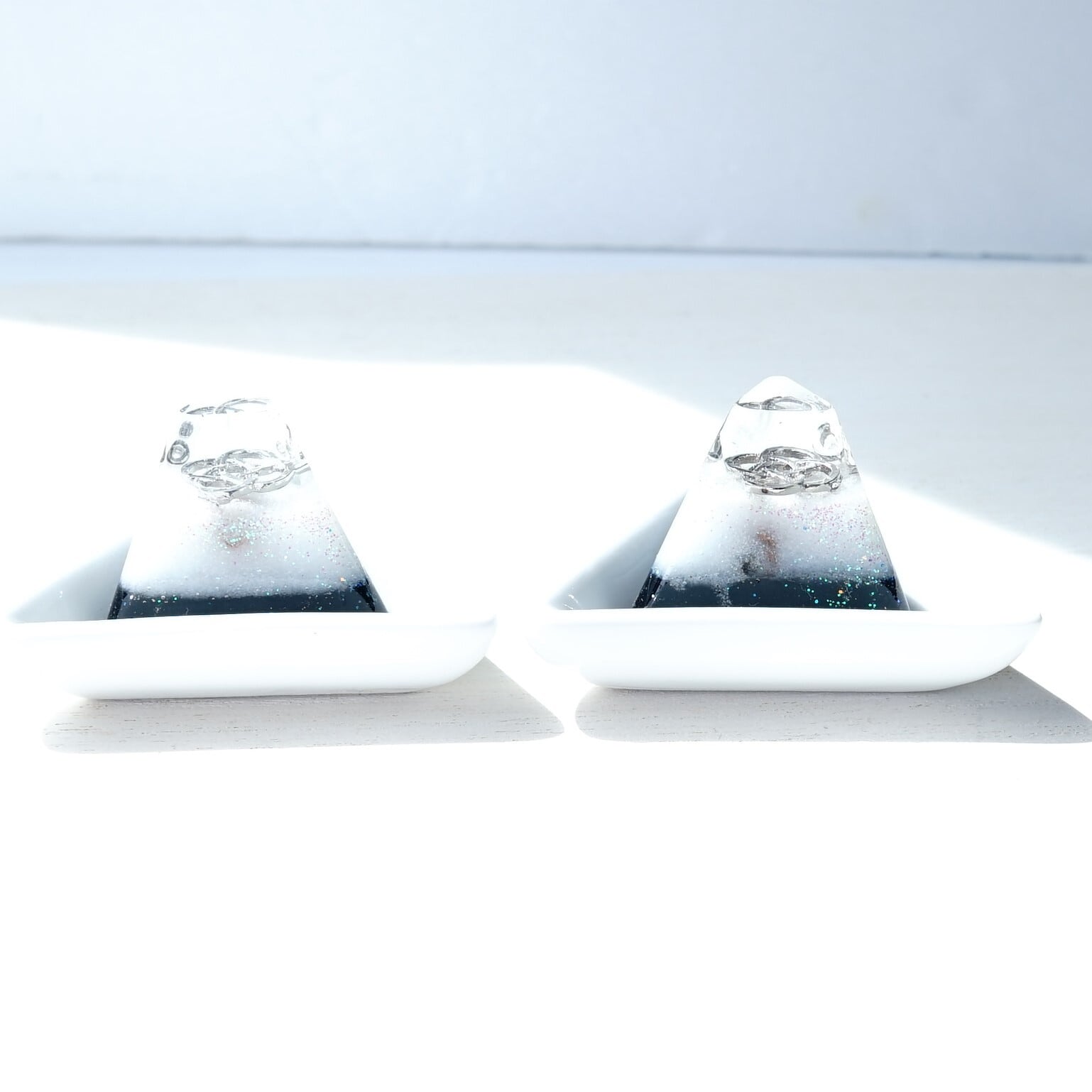 盛り塩オルゴナイト4個セット ギフトにぴったり♪おしゃれな盛り塩4点