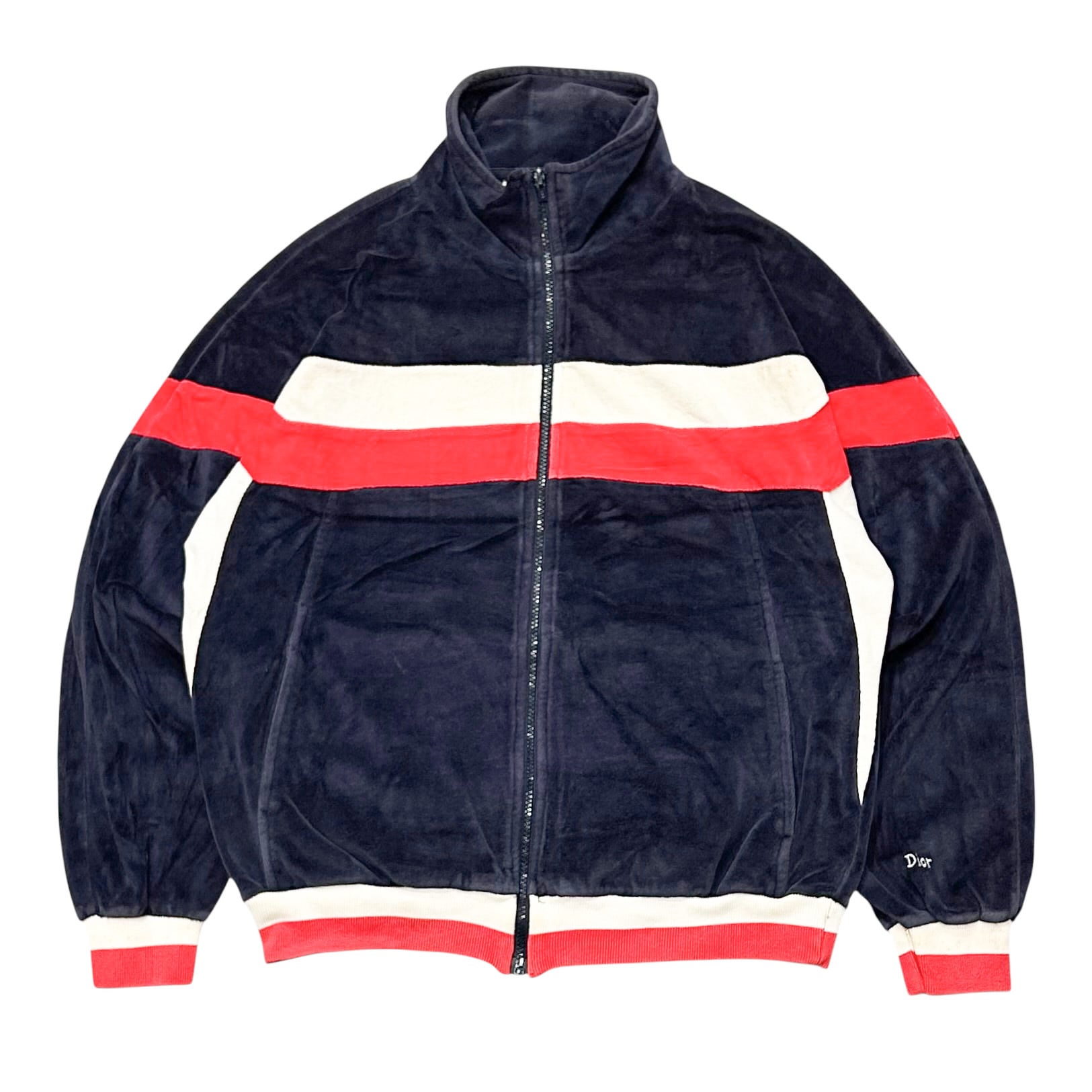 90's Christian Dior Velour Track Jacket L / クリスチャン