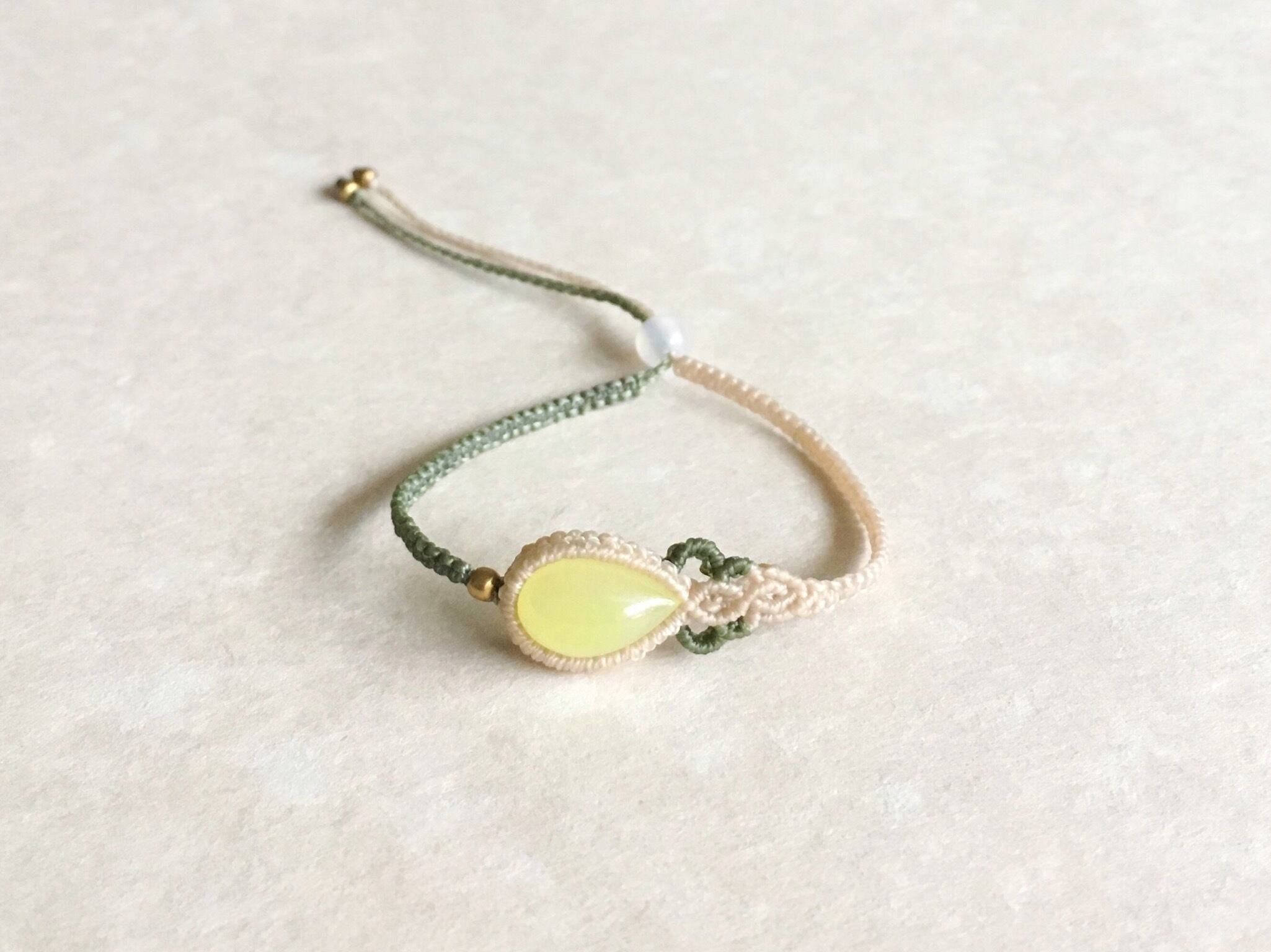 スミソナイト macramé bracelet