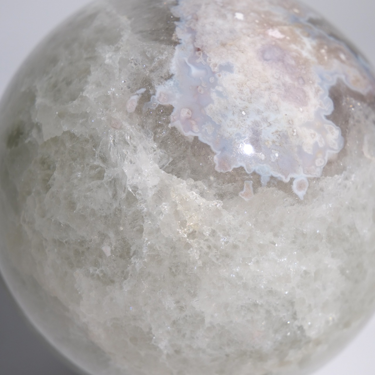 グリーンクォーツ フラワーアゲート / スフィア【φ9.3cm】