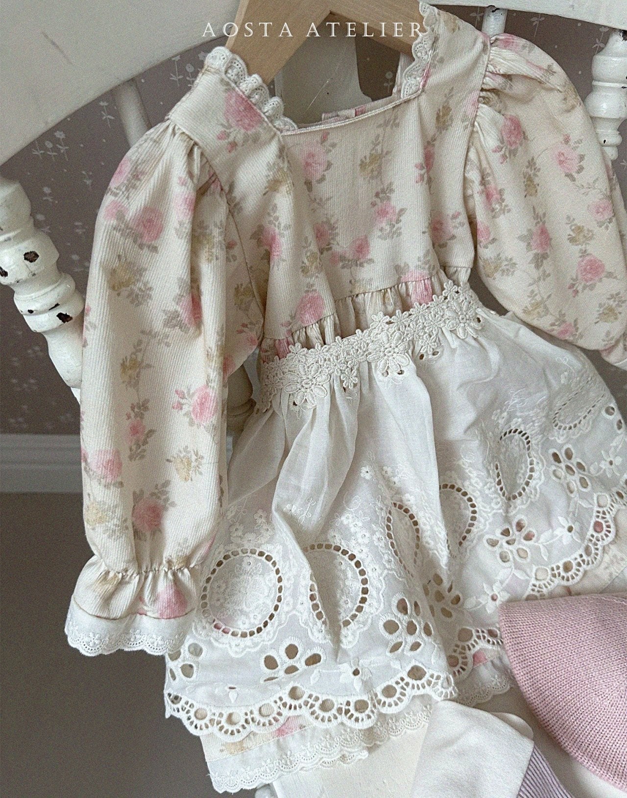 sold out»«Aosta» Lace apron レースエプロン | 子供服 capucapu