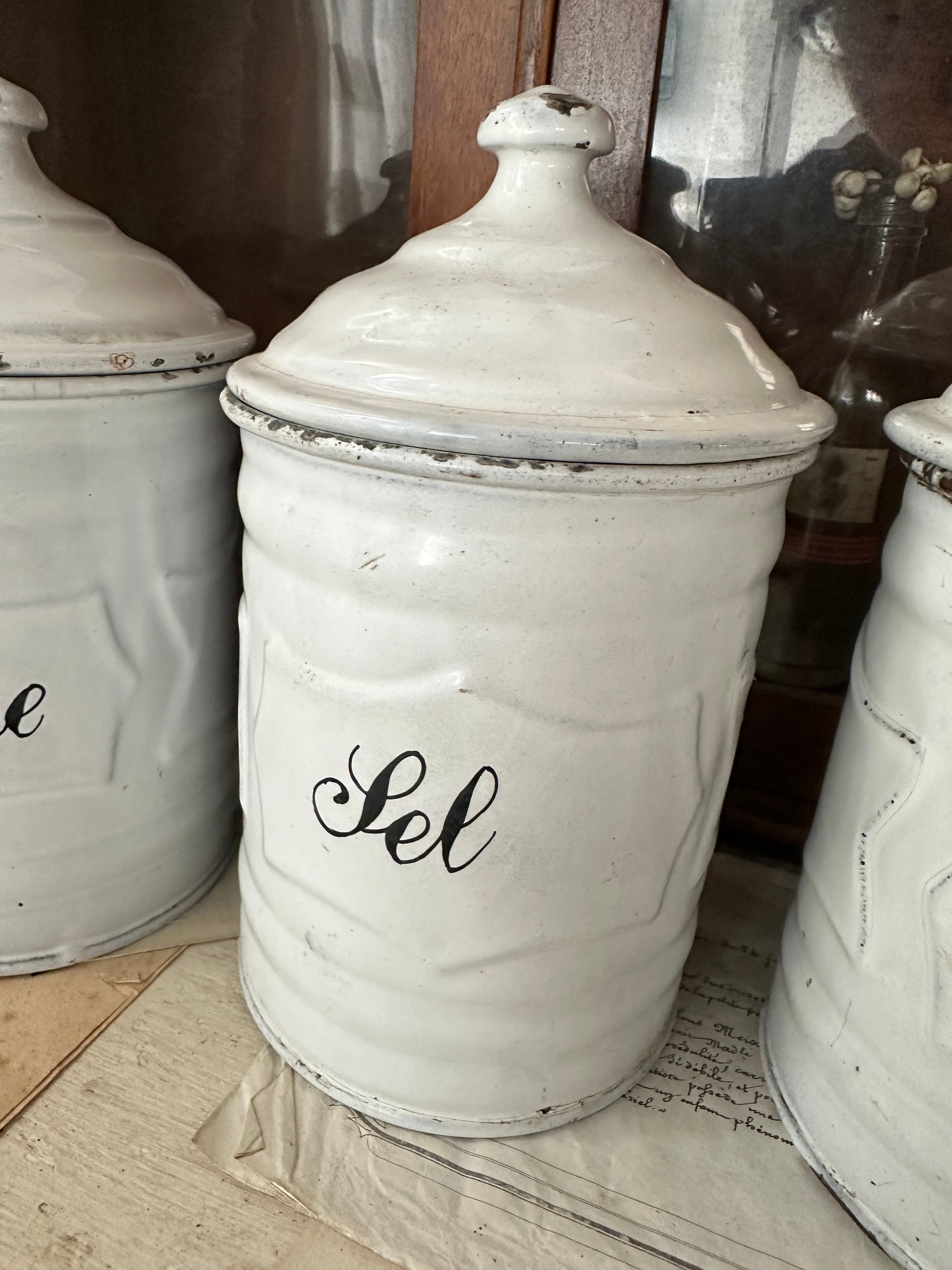 ホーローキャニスター ※バラ売り | Brocante de La Cocotte ホーローキャニスター ※バラ売り | Brocante de La Cocotte