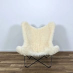 CUERO BKF CHAIR ICELAND MARIPOSA クロエ ビーケーエフチェア アイスランド マリポサ ホワイト シープスキン【中古】【300サイズ】