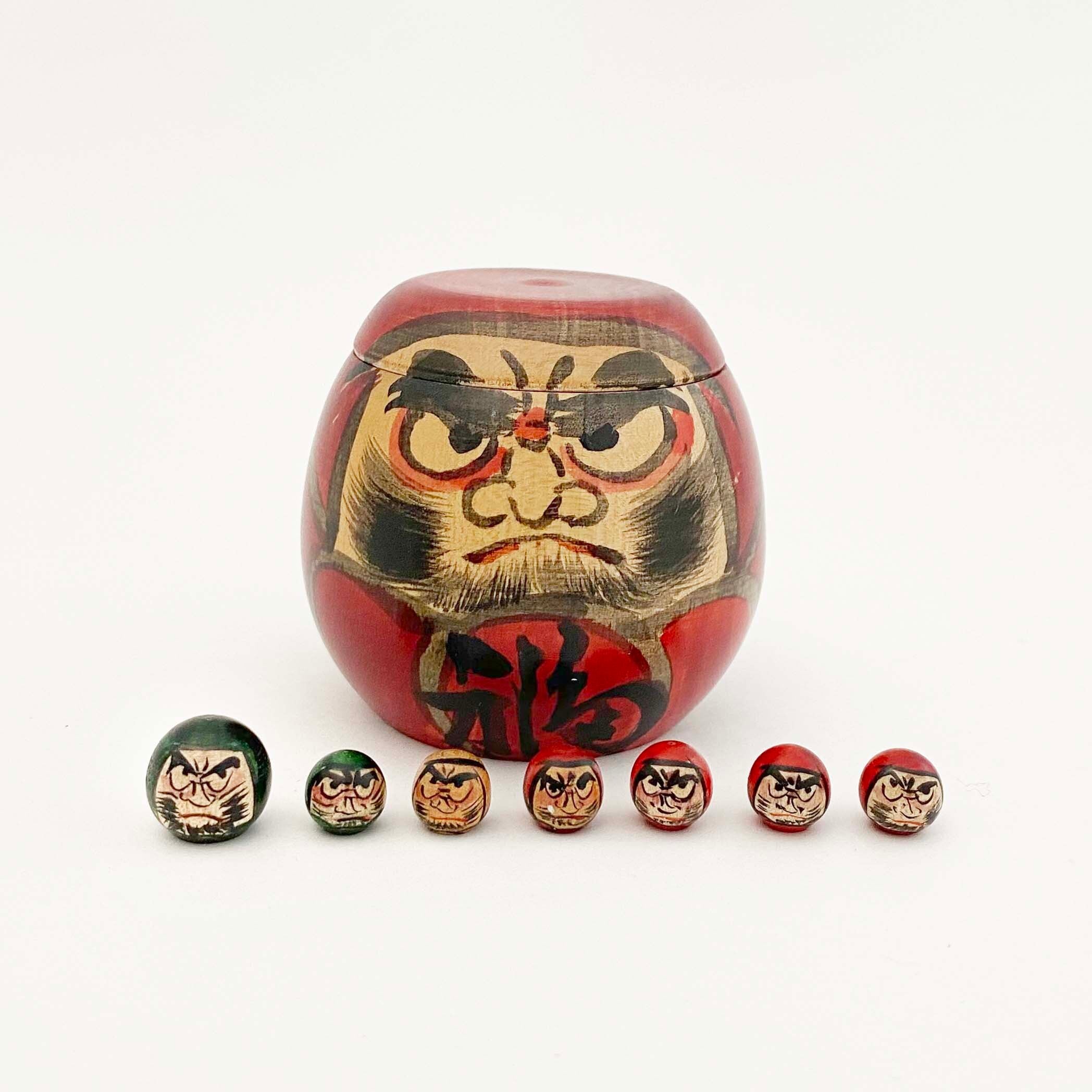 7個入り入子だるま（蔵王高湯系 / 水戸寛工人）