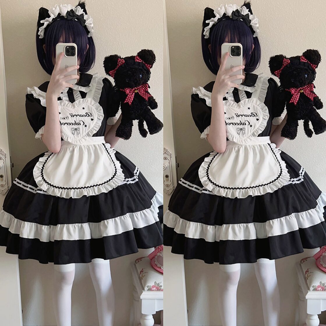 ロリータファッション通販 SEASONZ メイド服 ワンピース ドレス 3点  
