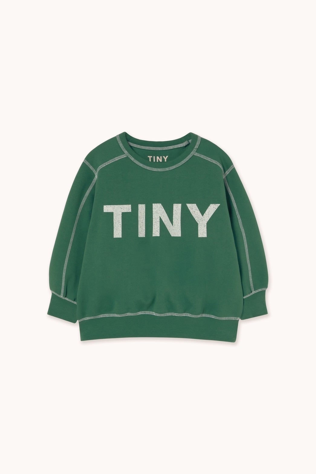 送料無料 tinycottons/CONTRAST SWEATSHIRT - dark green