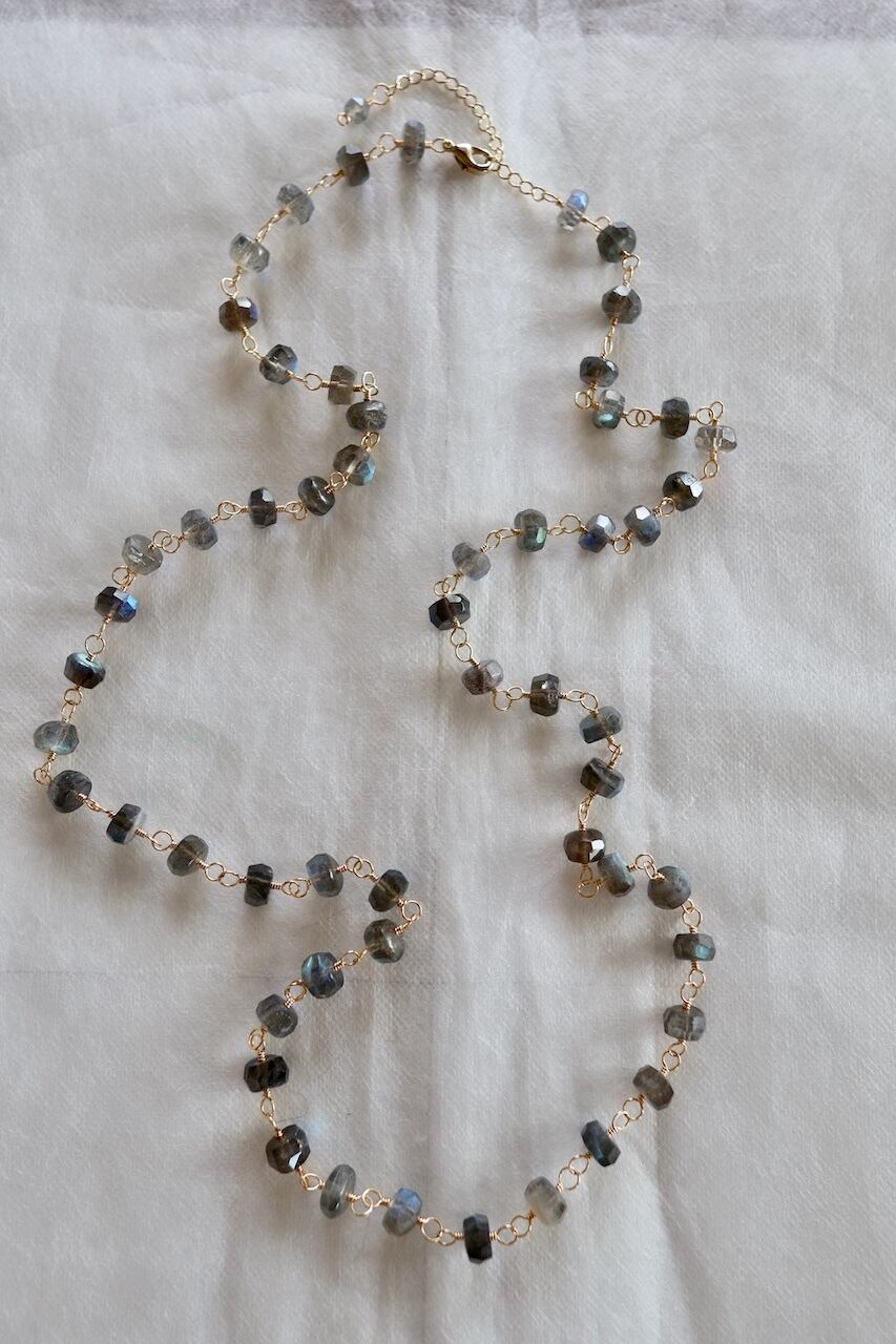 ラブラドライト （ゴールド金具）【FS-742】 | macrovista