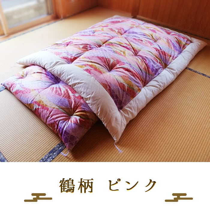 職人手づくり 日本伝統 綿わた掛け布団 シングル 150×200cm 特上品 鶴