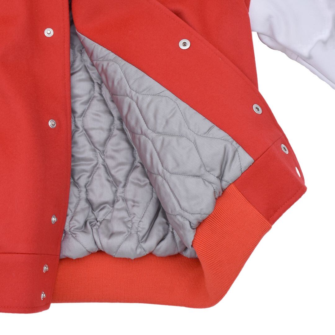 VTMNTS】VTMNTS COLLEGE JACKET(RED/WHITE) | AYIN
