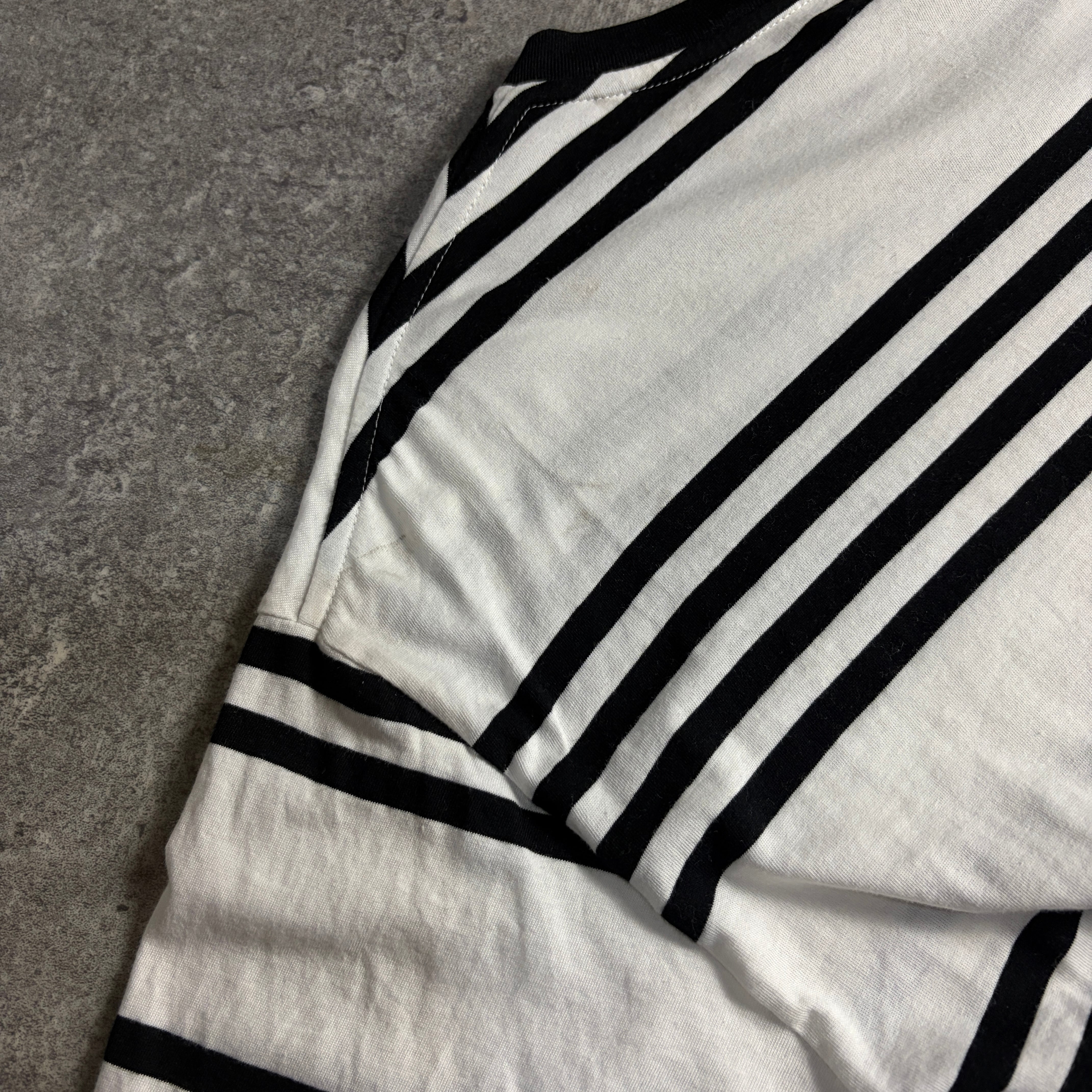 美品 CELINE ボーダーTシャツ メンズライン 胸元ロゴ | LOST