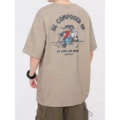 バックプリントコットンTシャツ A4327