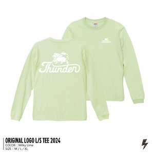 ORIGINAL LOGO L/S TEE 2024 -Milky Lime-