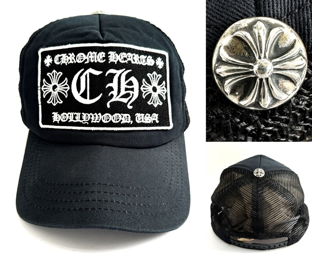 CHROME HEARTS クロムハーツ CH トラッカー キャップ ブラック 黒 