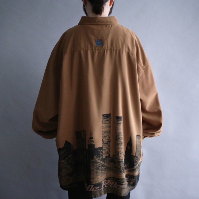 city building pattern XXXL super over size shirt