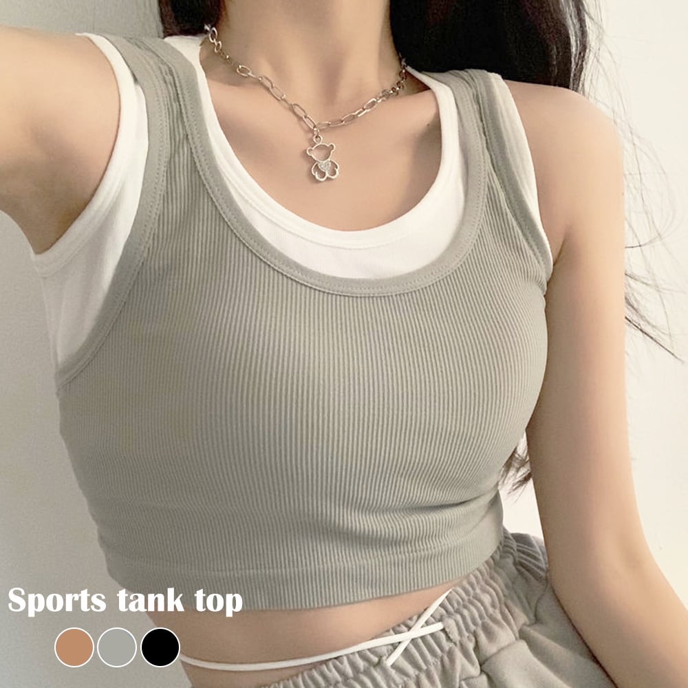 カップ付き タンクトップ レディース スポーツ 運動 ブラトップ 春夏 大人 きれいめ セクシー かわいい おしゃれ インナー トップス 大人可愛い 大人女子 Ritz Chic レディースファッション通販