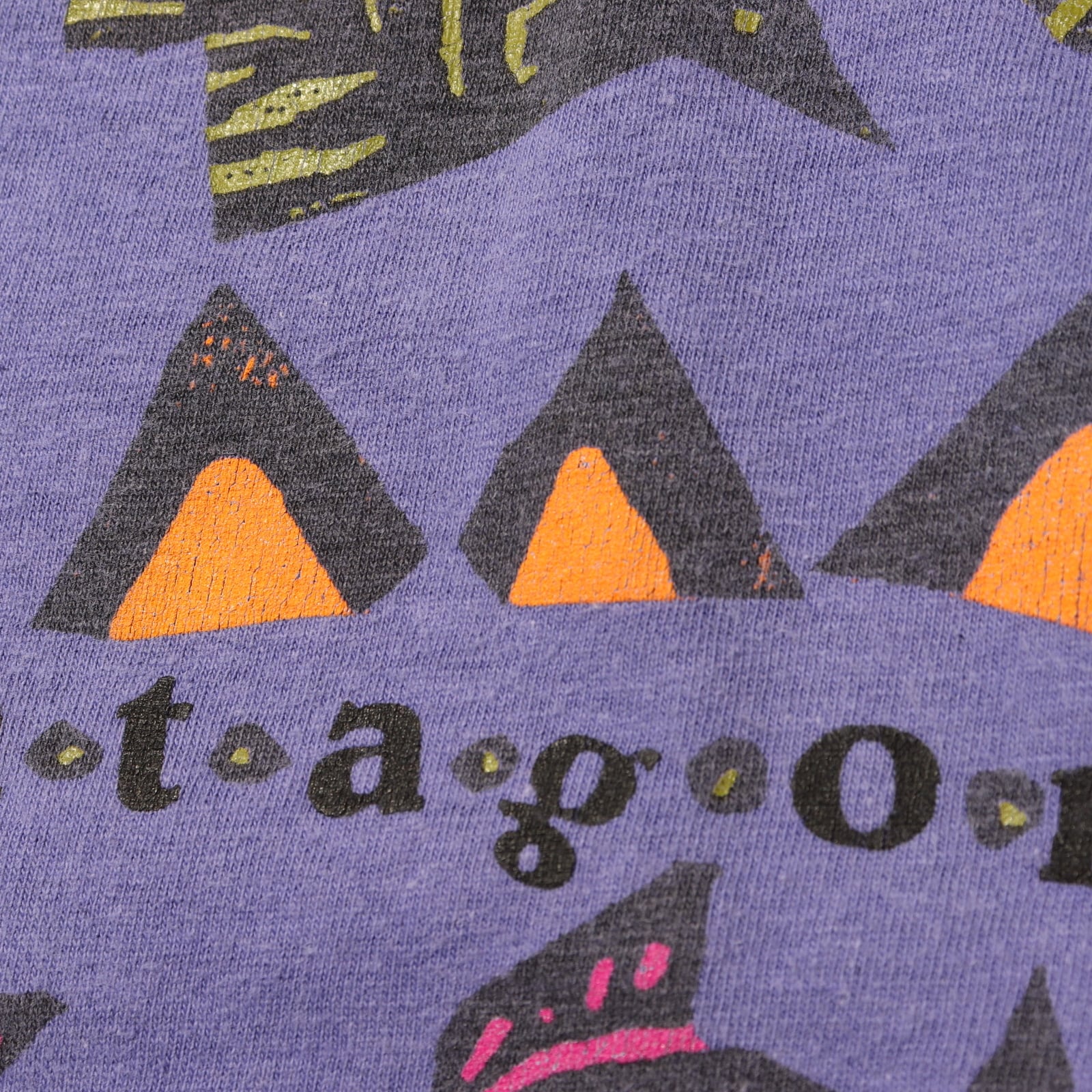 XL patagonia 90s パタゴニア Tシャツ 紫 パープル 米国製 | エンカウント