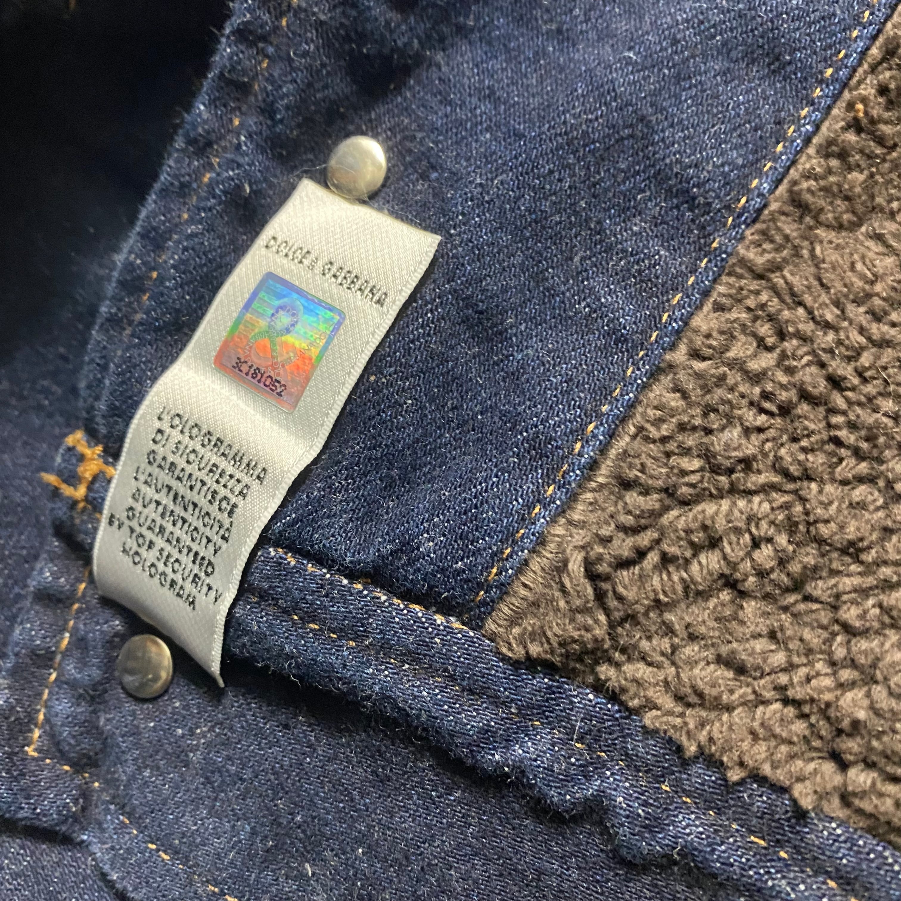 J&ANS DOLCE&GABBANA denim boa jacket | NOIR ONLINE