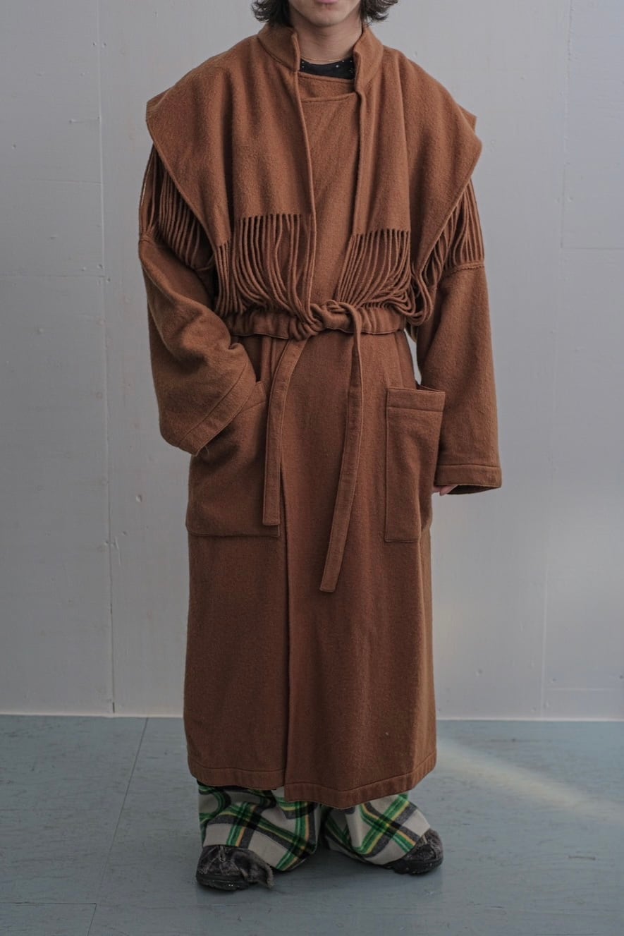 1980s Jean-Charles de Castelbajac wool coat | puzzle