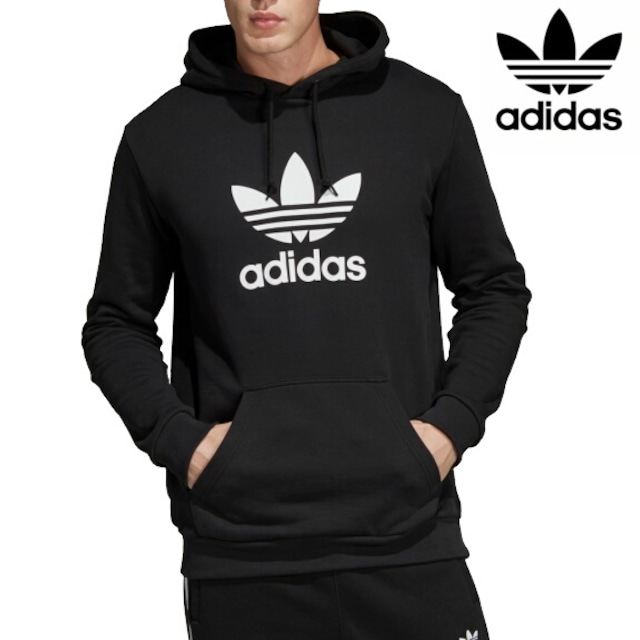 adidas originals  アディダス オリジナルス  パーカー プルオーバー トレフォイル フーディー TREFOIL HOODIE DT7964 ブラック