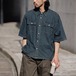 【NOEARS】Straight hem denim shirt