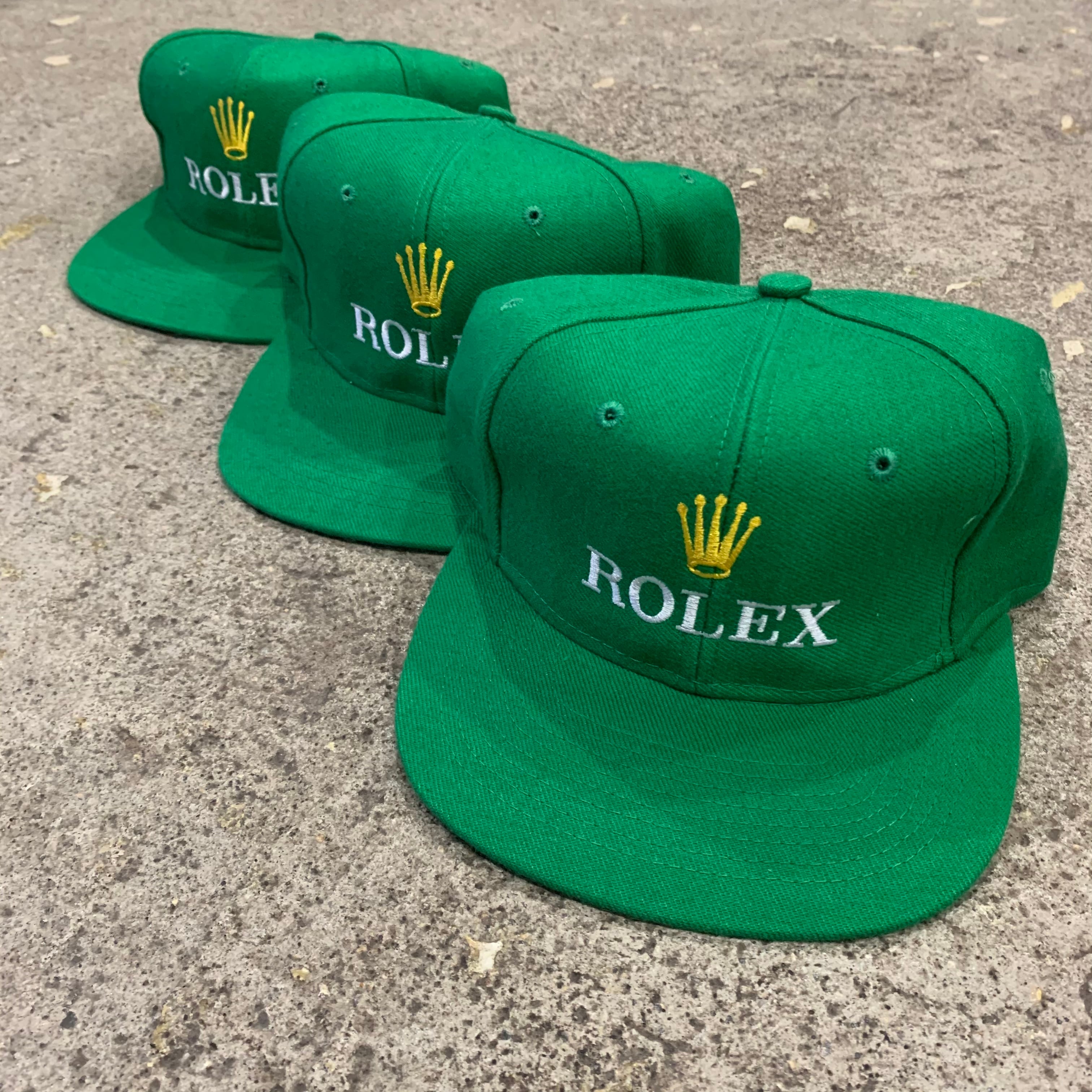 dead stock!!〜90s Boot ROLEX snap back cap